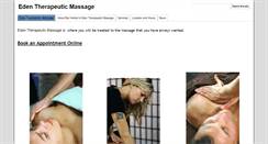 Desktop Screenshot of edentherapeuticmassage.com