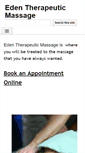 Mobile Screenshot of edentherapeuticmassage.com